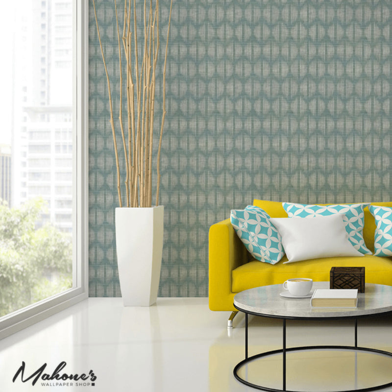 5008273 | Ovington Sisal, Mineral - Schumacher Wallpaper
